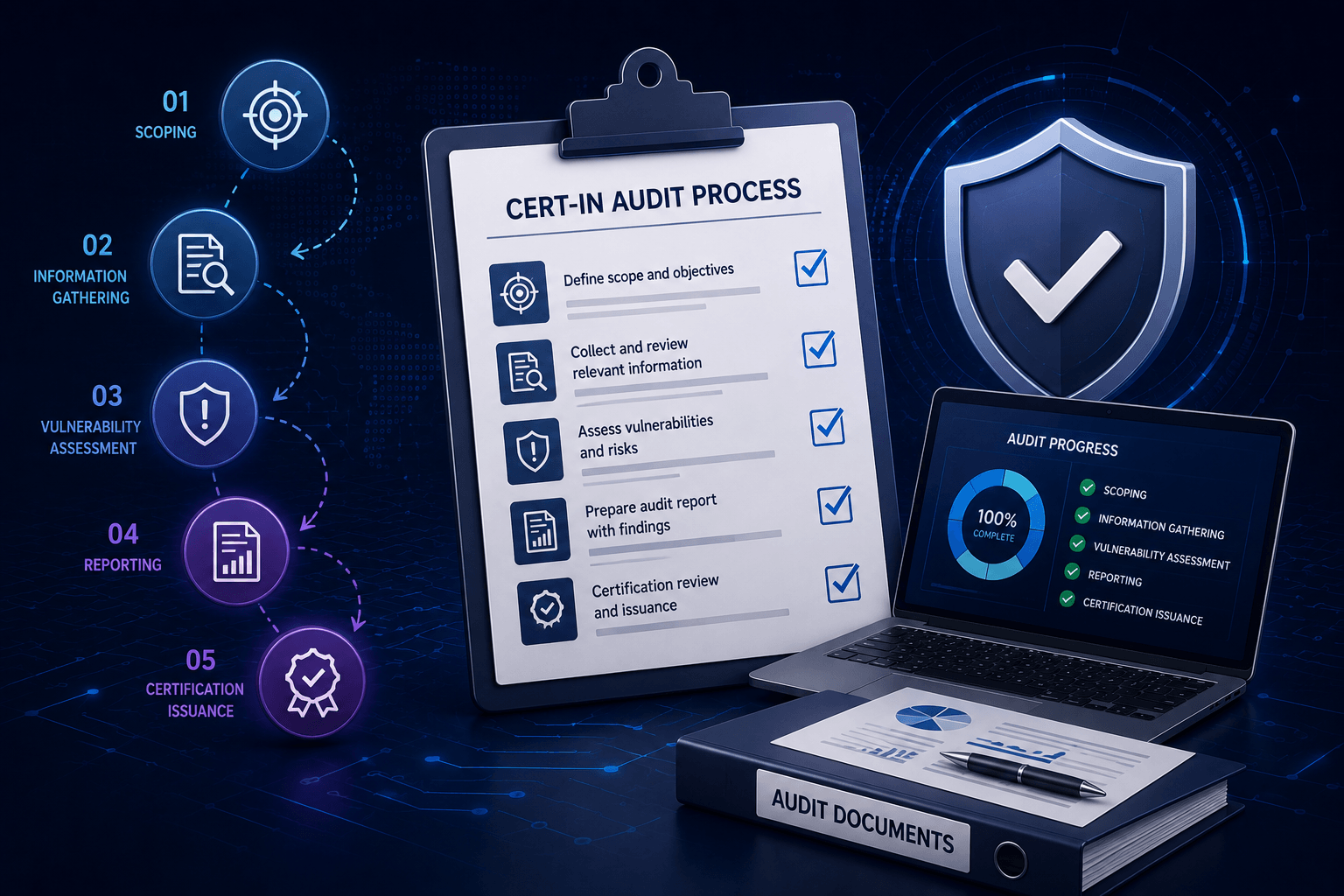 CERT-In audit process step illustration